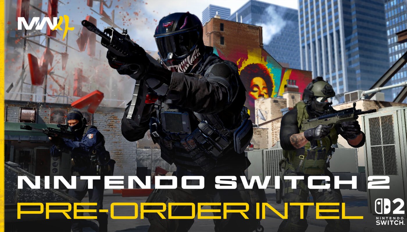Pre-order Call of Duty: Modern Warfare 4 on Nintendo Switch ™ 2 beginning August 26, then pre-load the biggest Call of Duty Beta yet.